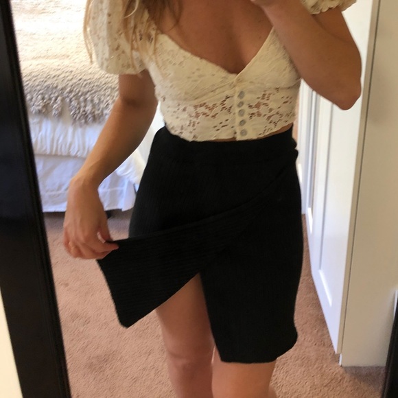 🦋 NWOT FREE PEOPLE knit ribbed midi skirt - Picture 11 of 11